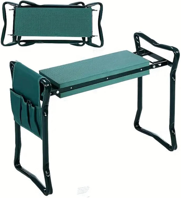 Daolar Kneebench Garden Seat Polvi, pehmeä polvi tyyny puutarha, Puutarha Kneeler, Taitettava puutarhatulos jopa 170 kg, jossa 2 työkalupassia, puutarhatuoli polvistumiseen ja istumiseen